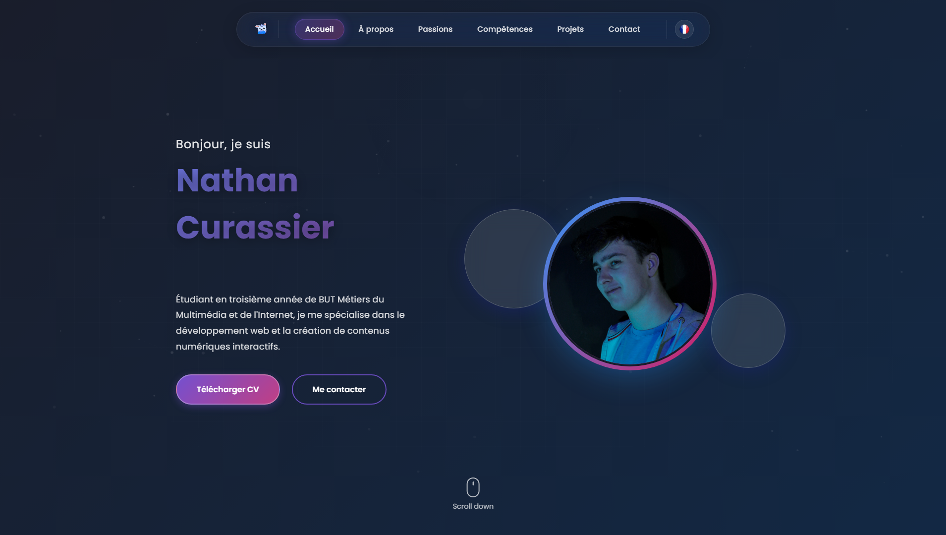Nathan Curassier - Portfolio | Développeur Web & Créateur Multimédia